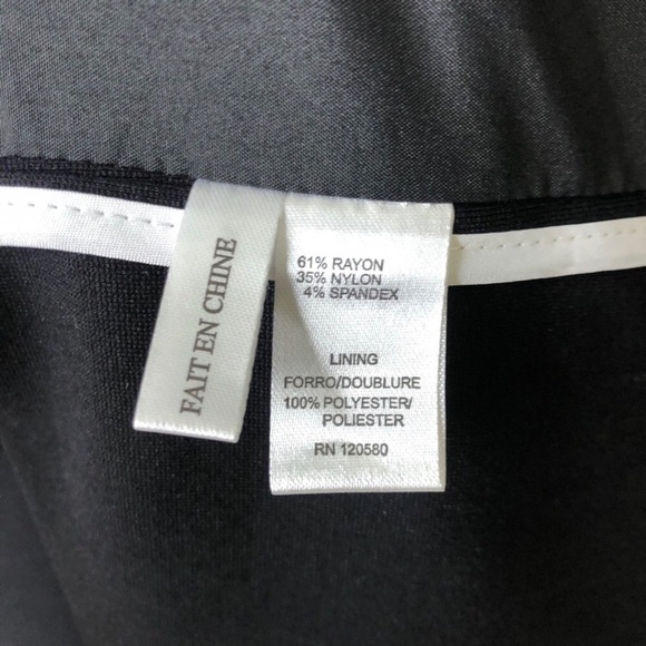 Amanda & Chelsea Women’s Piped Shoulder Ponte Black Jacket Blazer Size 3X - Picture 7 of 8